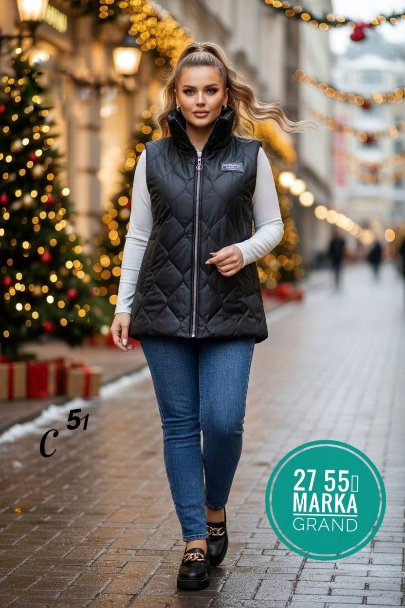 жилетка женская утепленная большой размер,женская жилетка,женские молодёжные стеганные жилетки размер 52,жилет женский,жилет на синтепоне