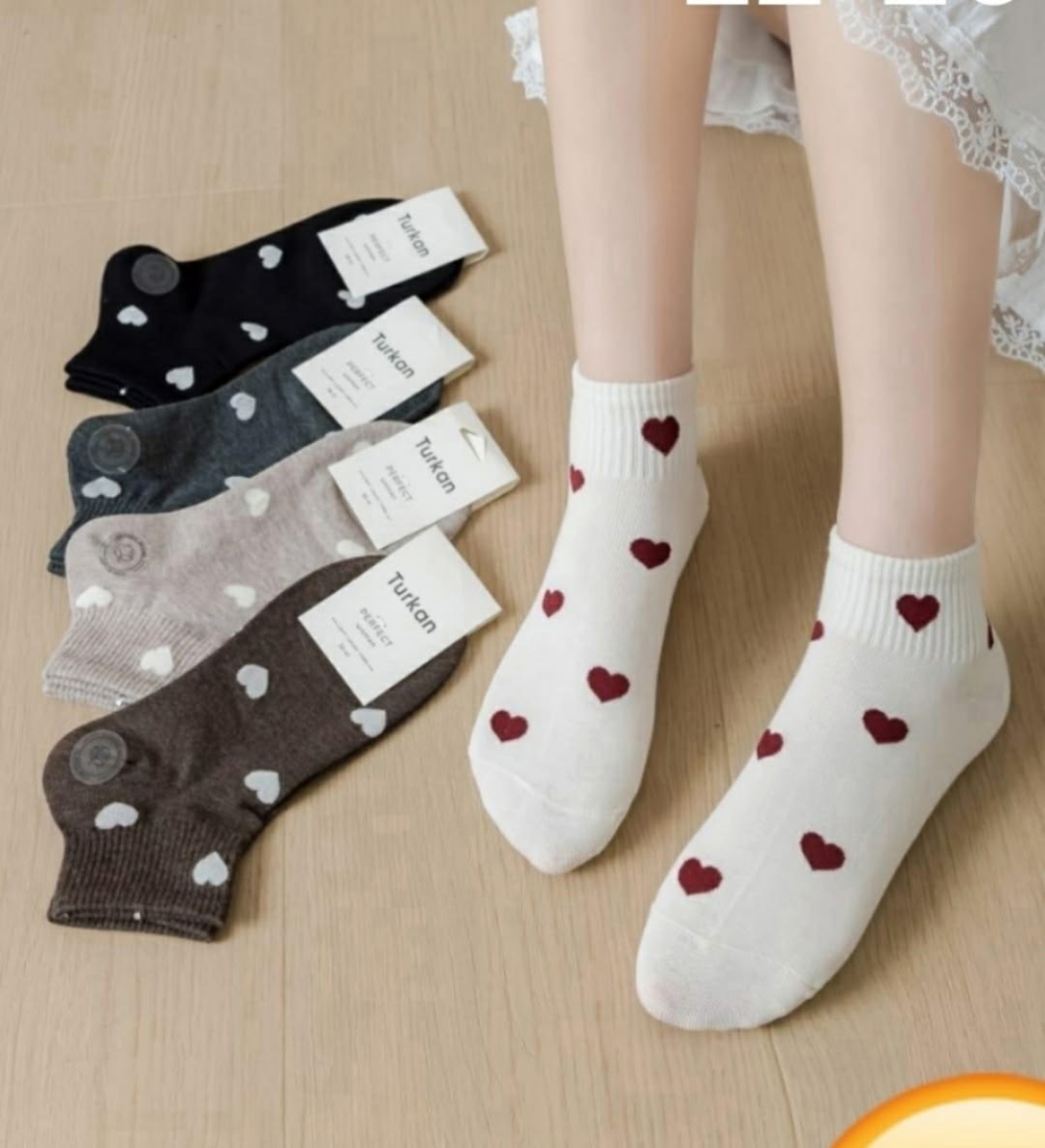 носки женские,носки хлопковые женские,носки женские короткие набор,носки хлопковые набор 5 пар turkan,носки хлопковые