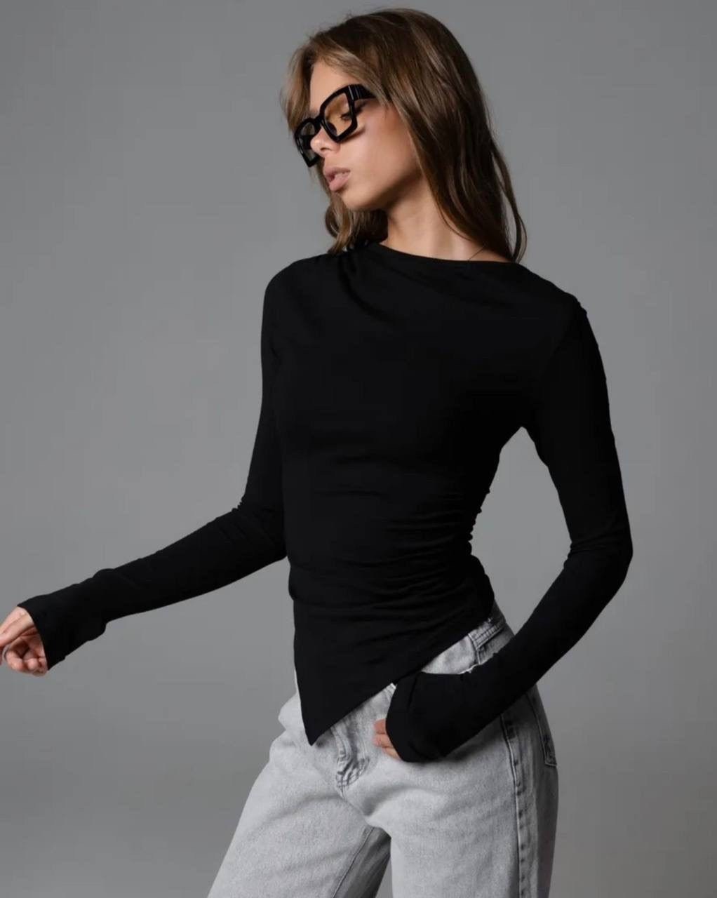 лонгслив женский,лонгслив,женская кофта,лонгслив с длинным рукавом базовый облегающий tooskin,лонгслив с длинным рукавом