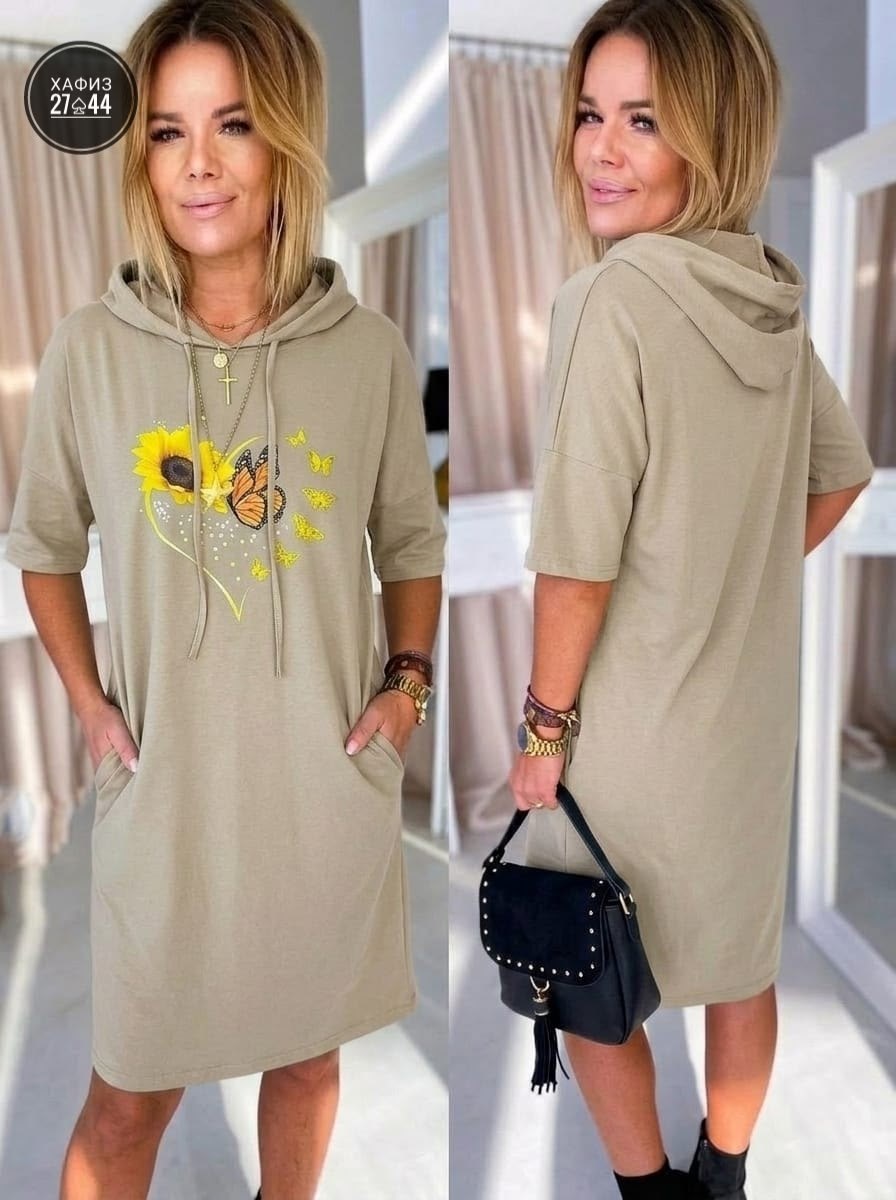 платье женской,модное платье,платье туника,трикотажное платье,платье спортивное с капюшоном