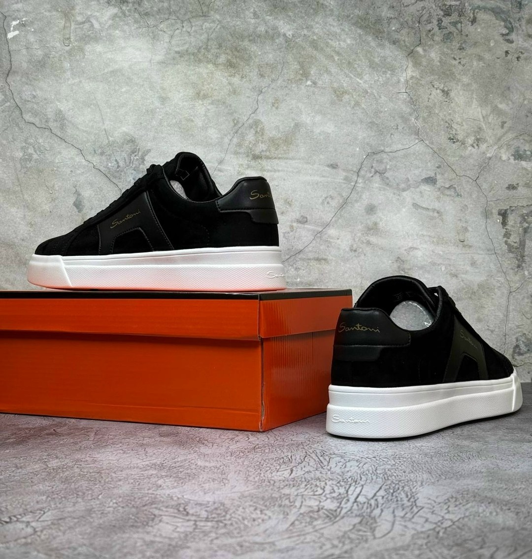 мужские кеды santoni,кеды мужские кожаные santoni черные premium,мужские кеды,,замшевые кроссовки мужские