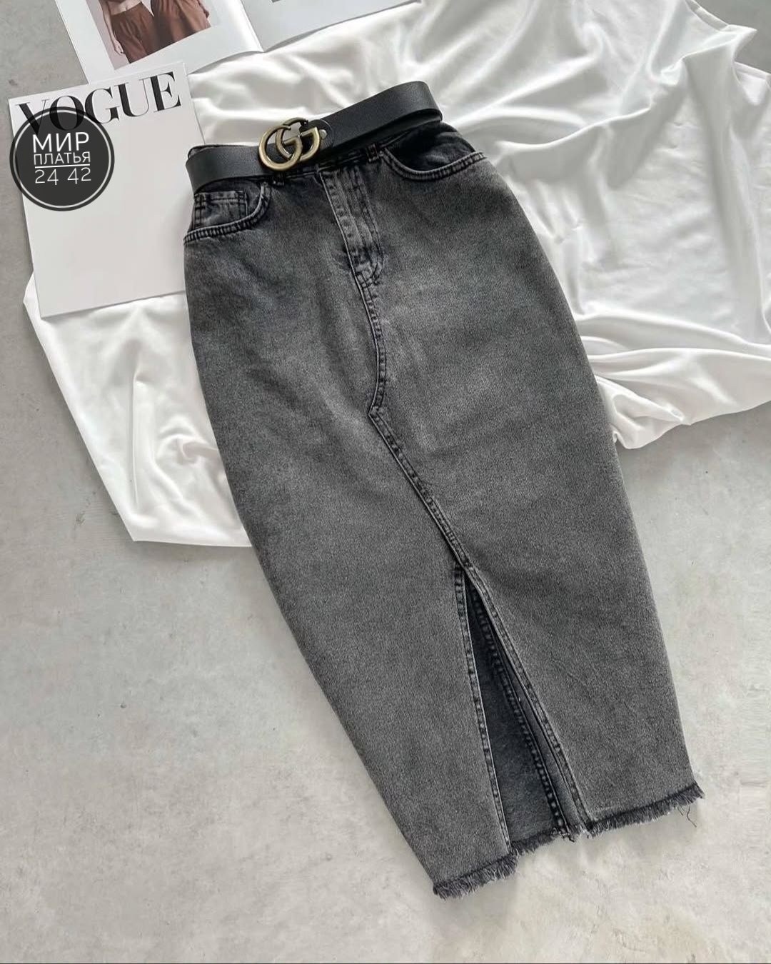 юбка люкс,юбка джинсовая миди прямая с разрезом спереди,юбка джинсовая миди с разрезом,юбка джинсовая длинная,юбка миди джинсовая с разрезом uncvr 257828233