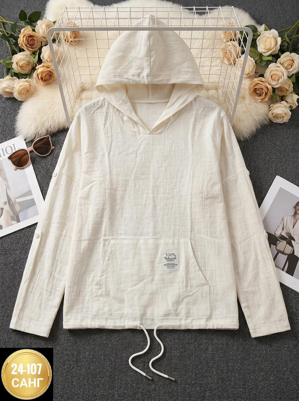 толстовка с капюшоном,толстовка из льна с капюшоном,одежда толстовка,толстовка,кофта с капюшоном