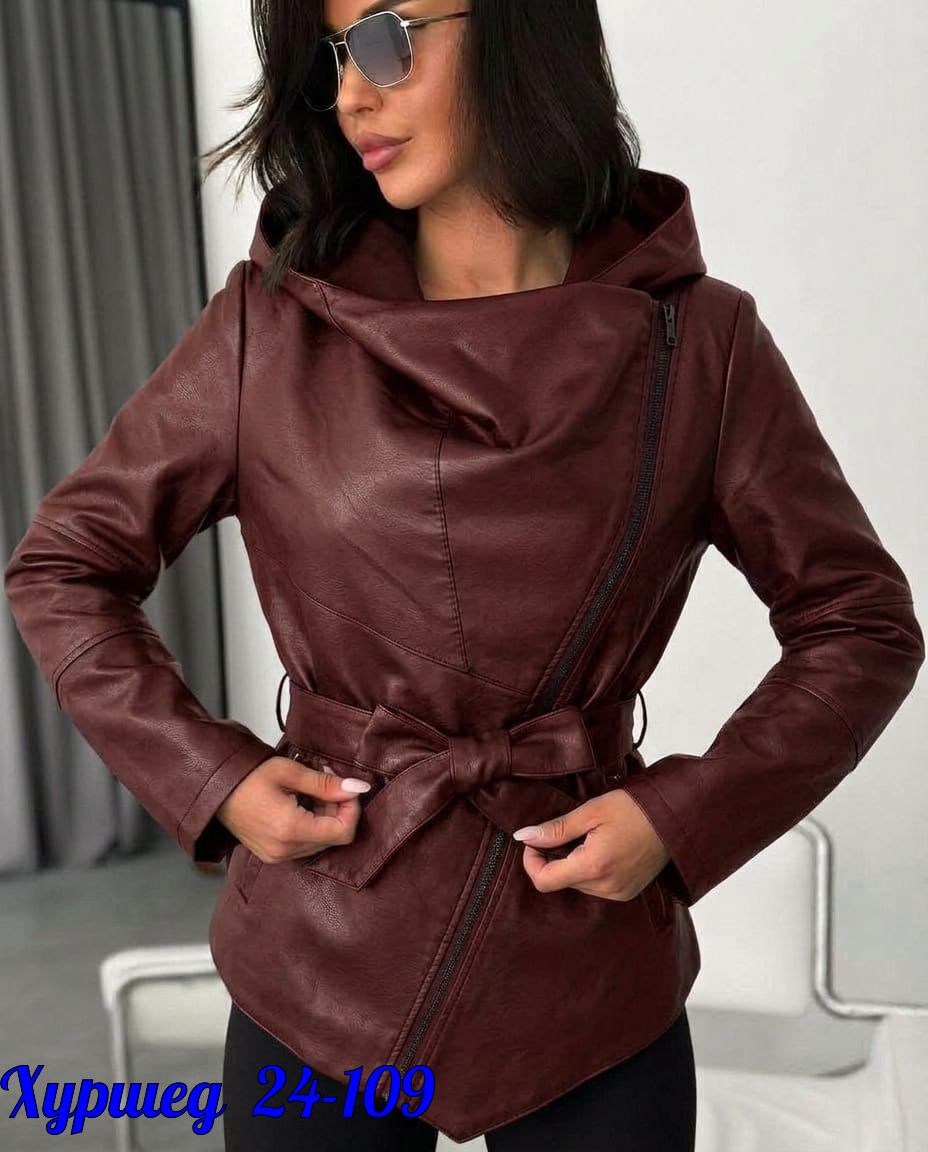 кожаная куртка,тото групп кожаная куртка женская с капюшоном,куртка кожаная женская,кожаная куртка с капюшоном,куртка из экокожи