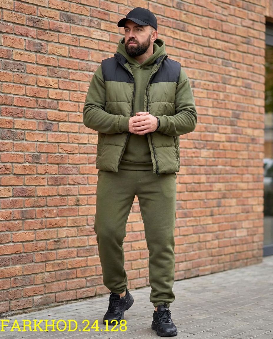 зимний спортивный костюм с жилеткой мужской,жилетка под спортивный костюм мужской,костюм на флисе мужской,мужской теплый спортивный костюм на флисе с жилетом,мужской спортивный костюм на флисе