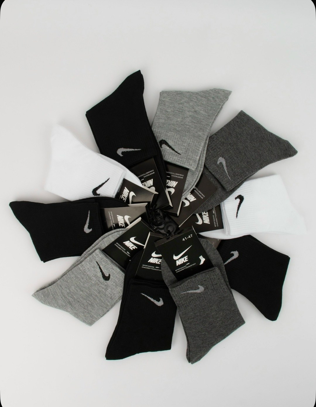 мужские носки nike 41-47 набор 10 пар,носки средние хлопковые набор 5 пар nike,комплект мужские носков,носки мужские,носки мужские набор