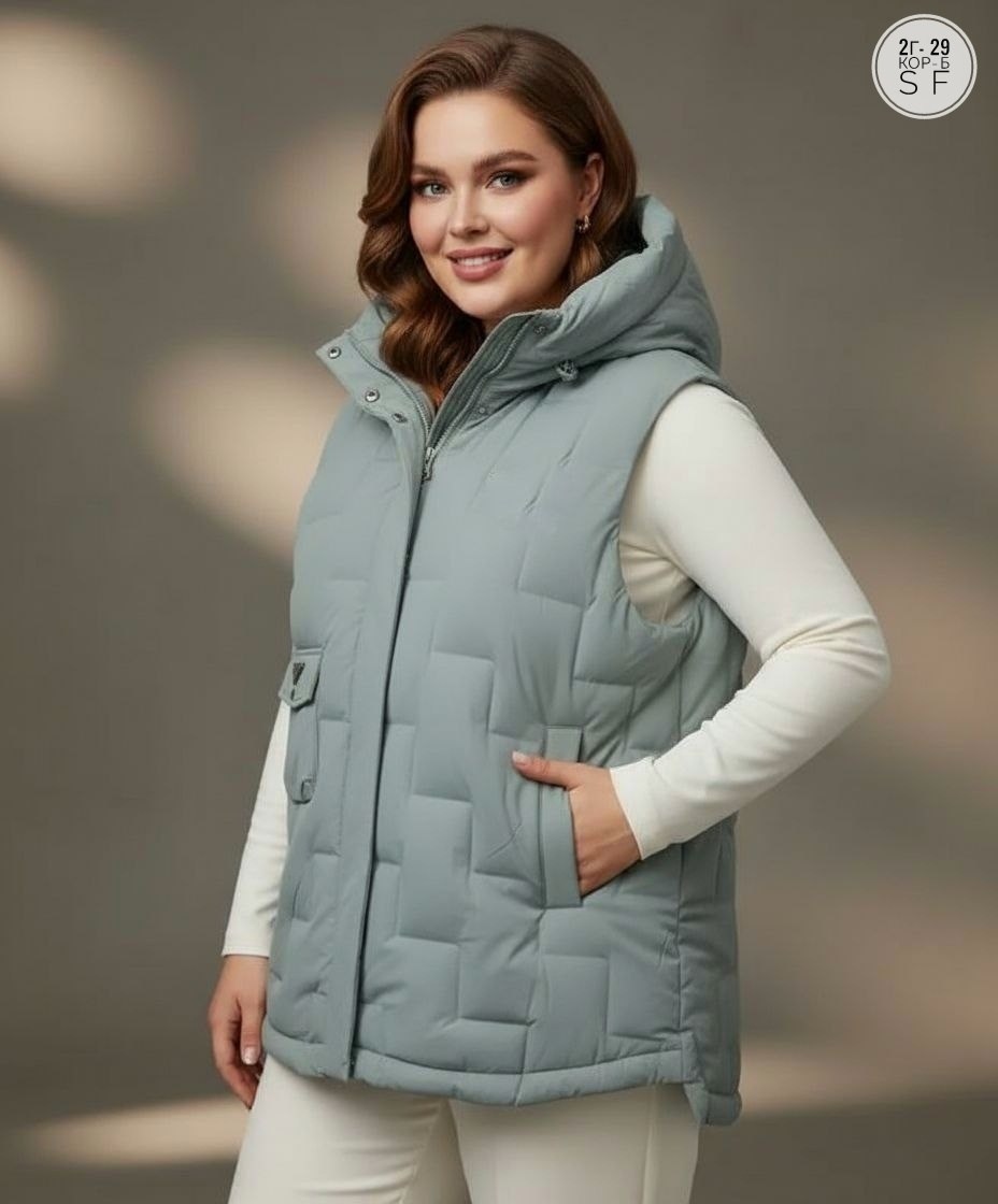 жилетка женская,жилет женский,жилет,жилетка на синтепоне,теплый жилет