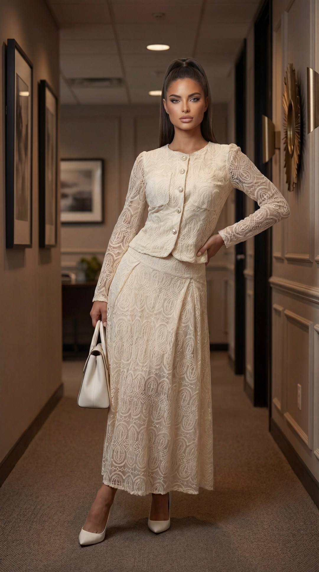 жакет, юбка мода юрс 2319 розовый,костюм в стиле шанель,кружевная юбка,костюм с юбкой 2319 розовый мода-юрс,юбочный костюм мода юрс 2319 розовый