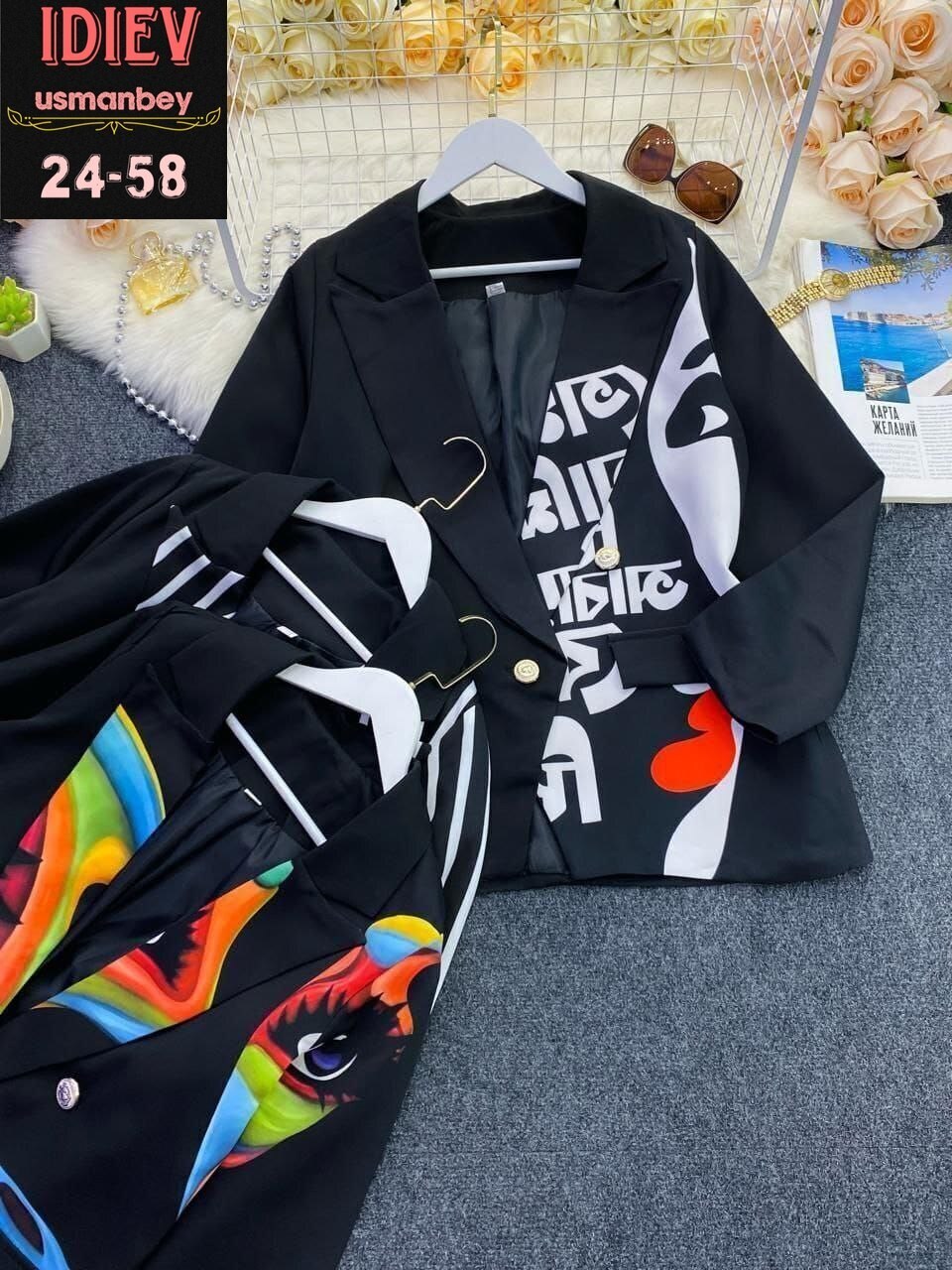 пиджак с принтом,пиджак женский,стильный пиджак,пиджаки женские стильные,костюм пиджак