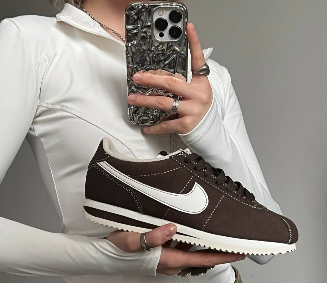 кроссовки cortez коричневые nike,женские кроссовки nike cortez,кроссовки замша,кроссовки,женская