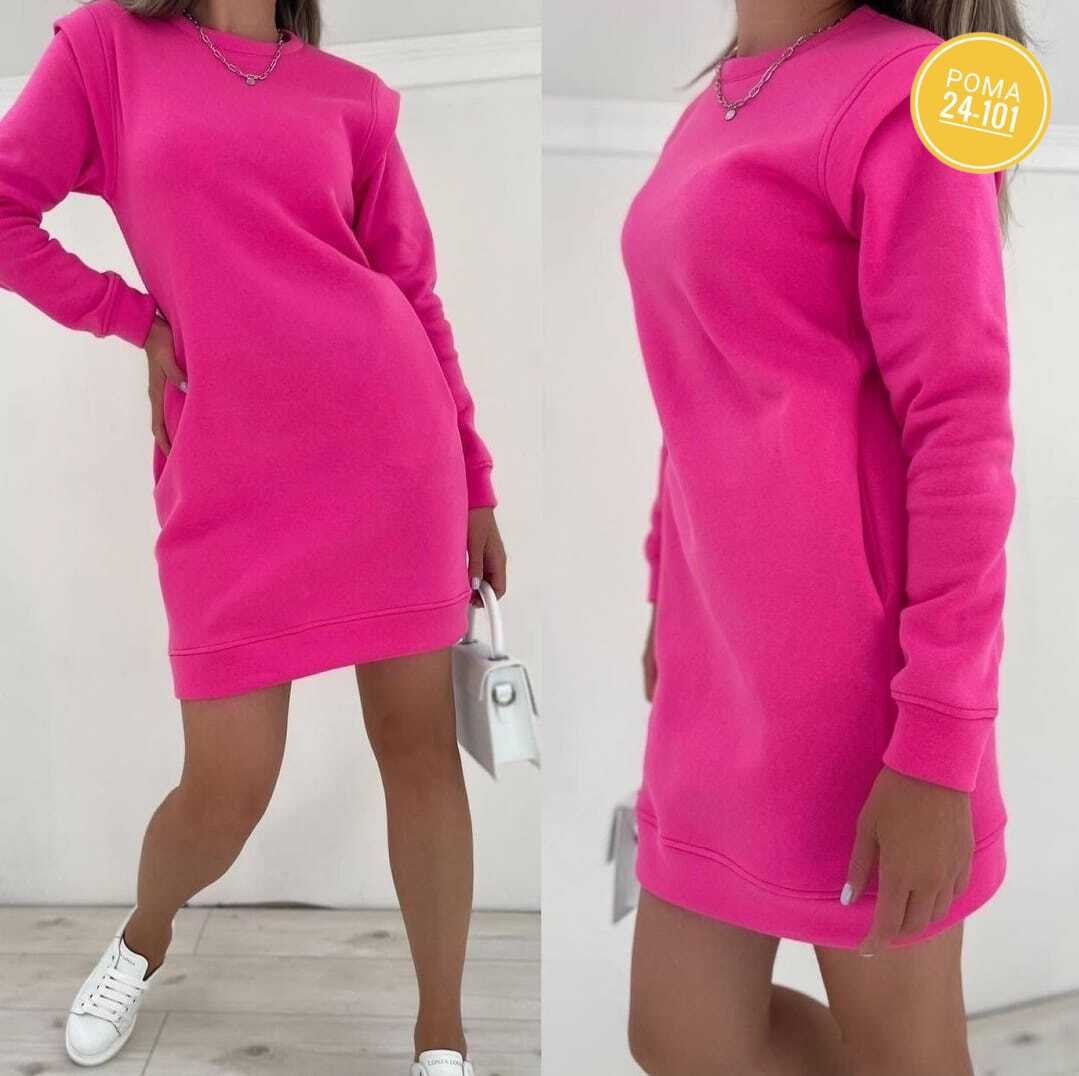 платье на флисе,туника из флиса,платье спортивного стиля,трикотажное теплое платье,платье спортивное теплое на флисе