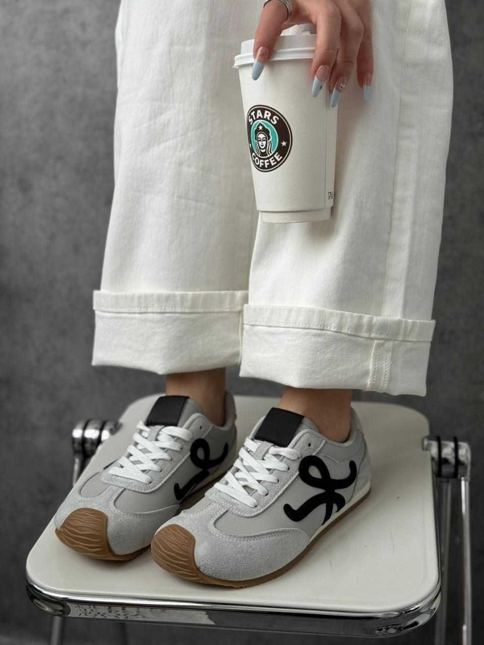 кроссовки женскиe,кроссовки loewe,,комбинированные кроссовки,кроссовки для женщин