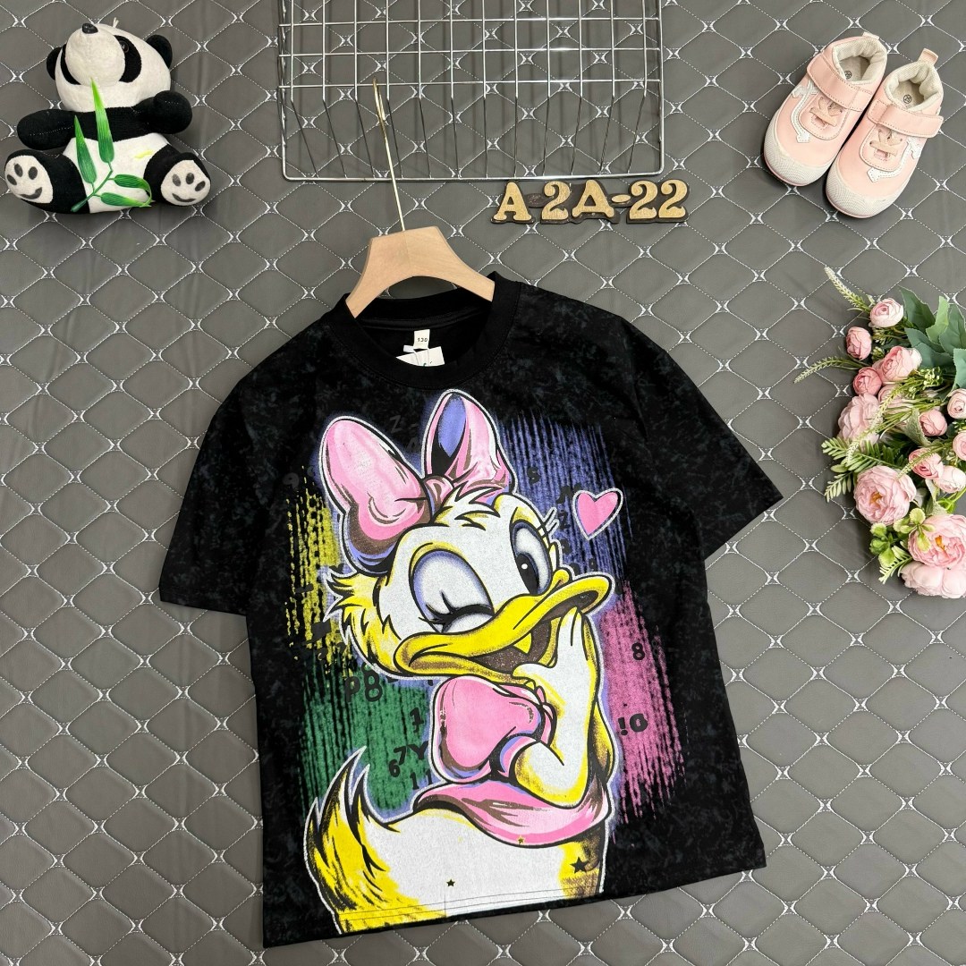 футболка зара с дейзи дак,футболки для девочки,футболки для девушек,женские футболки с принтом,футболка с принтом