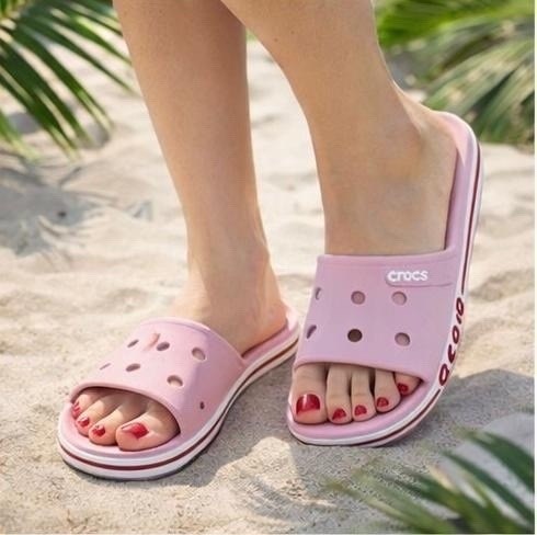 ,шлепанцы crocs bayaband slide,crocs bayaband розовые,сабо crocs,crocs женские