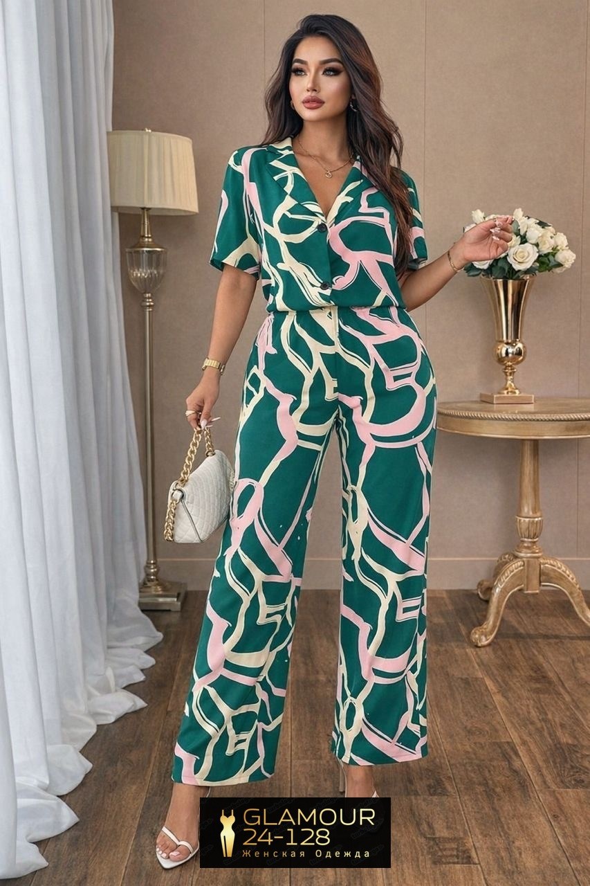 костюм женский,брючные костюмы женские,стильные костюмы,женский брючный костюм с принтом,костюм с брюками