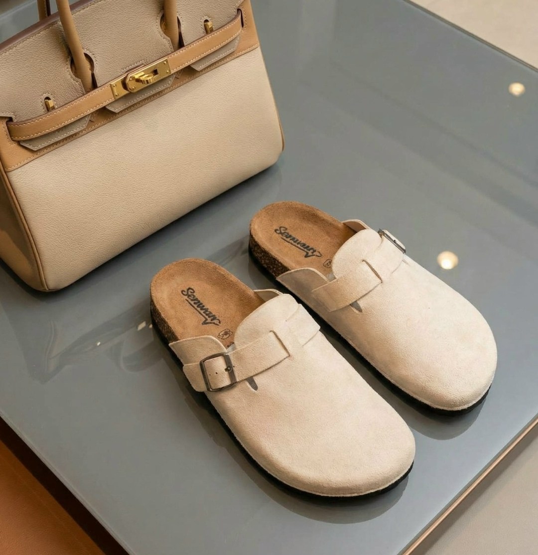 шлепанцы замшевые,, повседневные,тапочки модные,сабо birkenstock