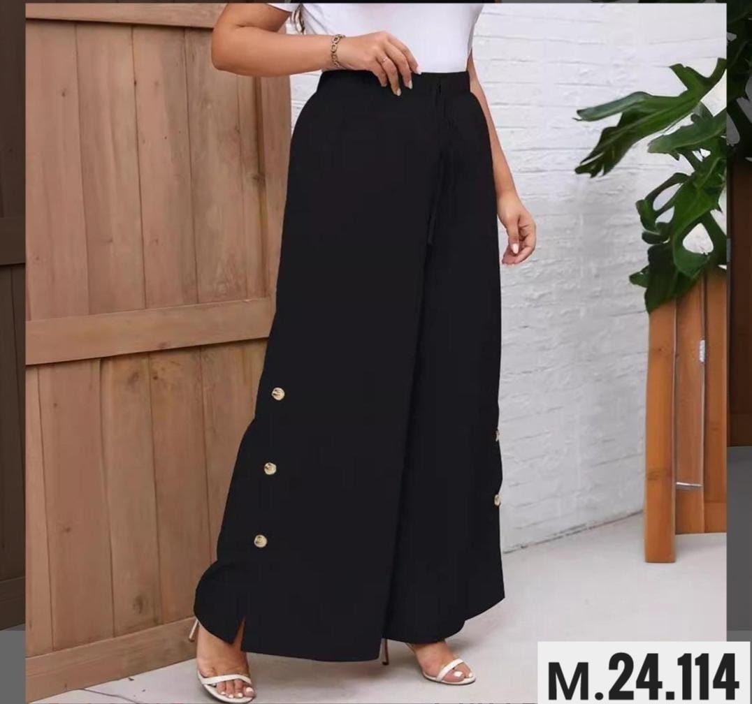 брюки женские с широкими штанинами, эластичная талия, много пуговиц,женские брюки с широкими штанинами,брюки палаццо из льна женские,брюки женские с широкими штанинами и разрезом на пуговицах,брюки же