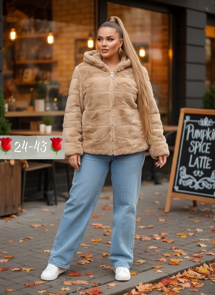 шуба искусственная под норку,искусственная шуба,шуба полушубок большие размеры coolook,шуба полушубок большие размеры coolook цвет черный,полушубок