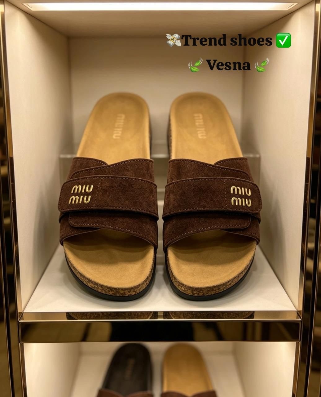 ,шлепанцы miu miu,шлёпанцы женские,женские шлепки,кожаные шлепанцы miu miu