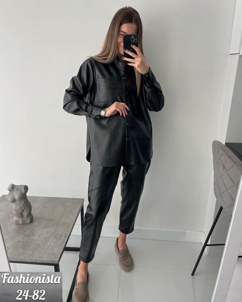 костюм из экокожи,костюм из экокожи elenmark цвет черный,костюм из экокожи elenmark,костюм из экокожи elenmark 145892651,костюм экокожа женский