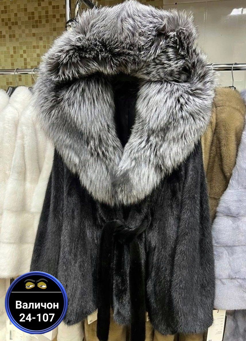 шубка из меха европейской норки с капюшоном из меха чернобурой,норковая шуба с капюшоном из чернобурки,норковая шуба с капюшоном,шуба с воротником,шубка из меха европейской норки с капюшоном из меха ч