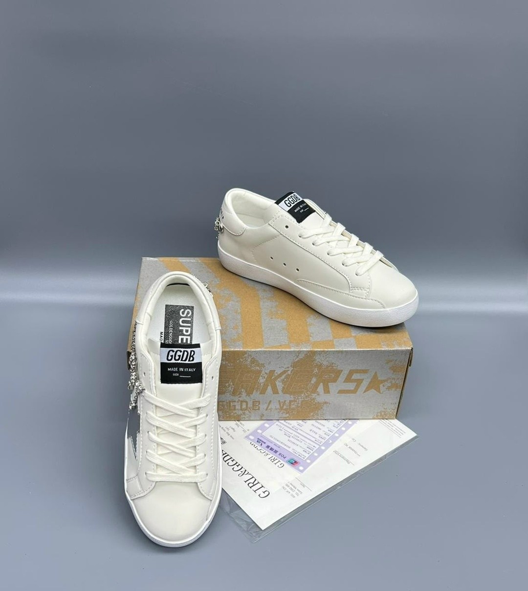 кроссовки golden goose,,кеды golden goose,мужские кроссовки golden goose stardan на шнуровке белый, спортивная