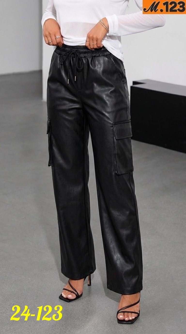 штаны кожаные,брюки кожаные палаццо,брюки кожаные,женские брюки 5005 клеш экокожа черные,штаны женские кожаные
