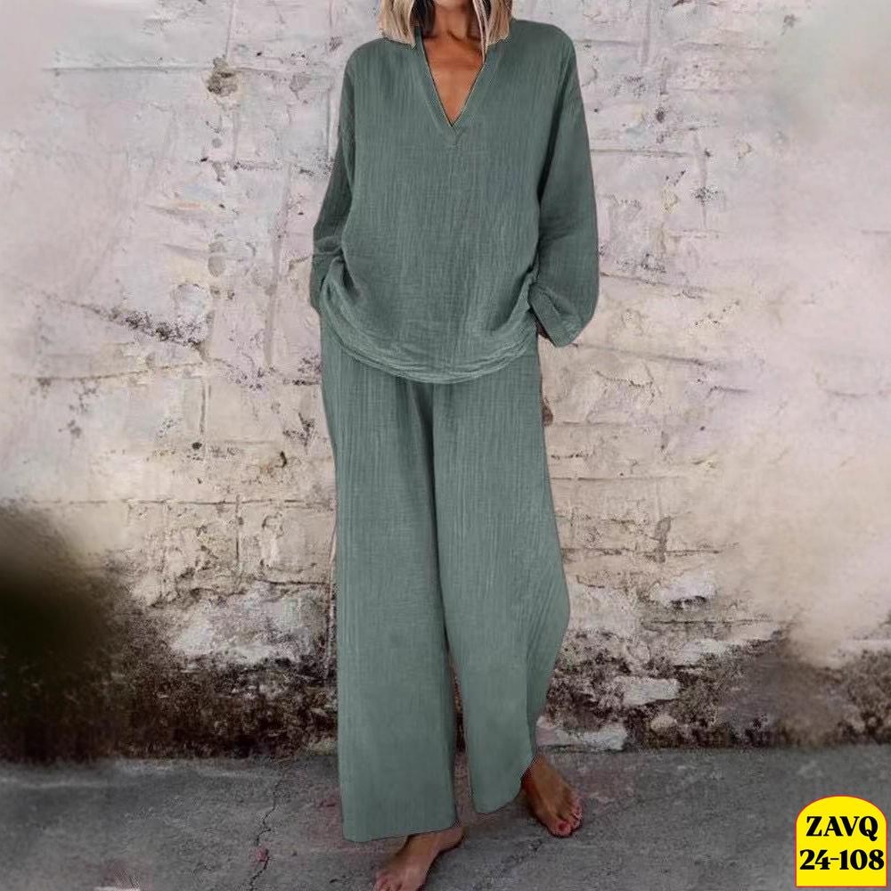 модный однотонный костюм zanzea с длинным рукавом,брючный костюм повседневный,женский модный однотонный костюм zanzea,брючные костюмы для женщин,трикотажные костюмы