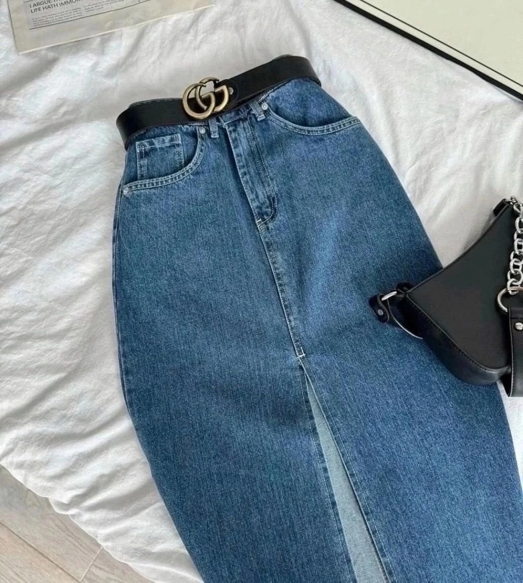 джинсовая юбка миди с разрезом,юбка джинсовая,юбка джинс,джинсовая юбка миди,юбка джинсовая женская