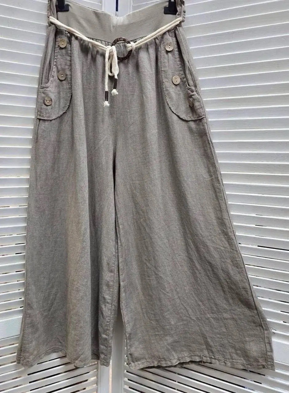 льняные брюки,широкие брюки,льняные бриджи,брюки палаццо,повседневные брюки