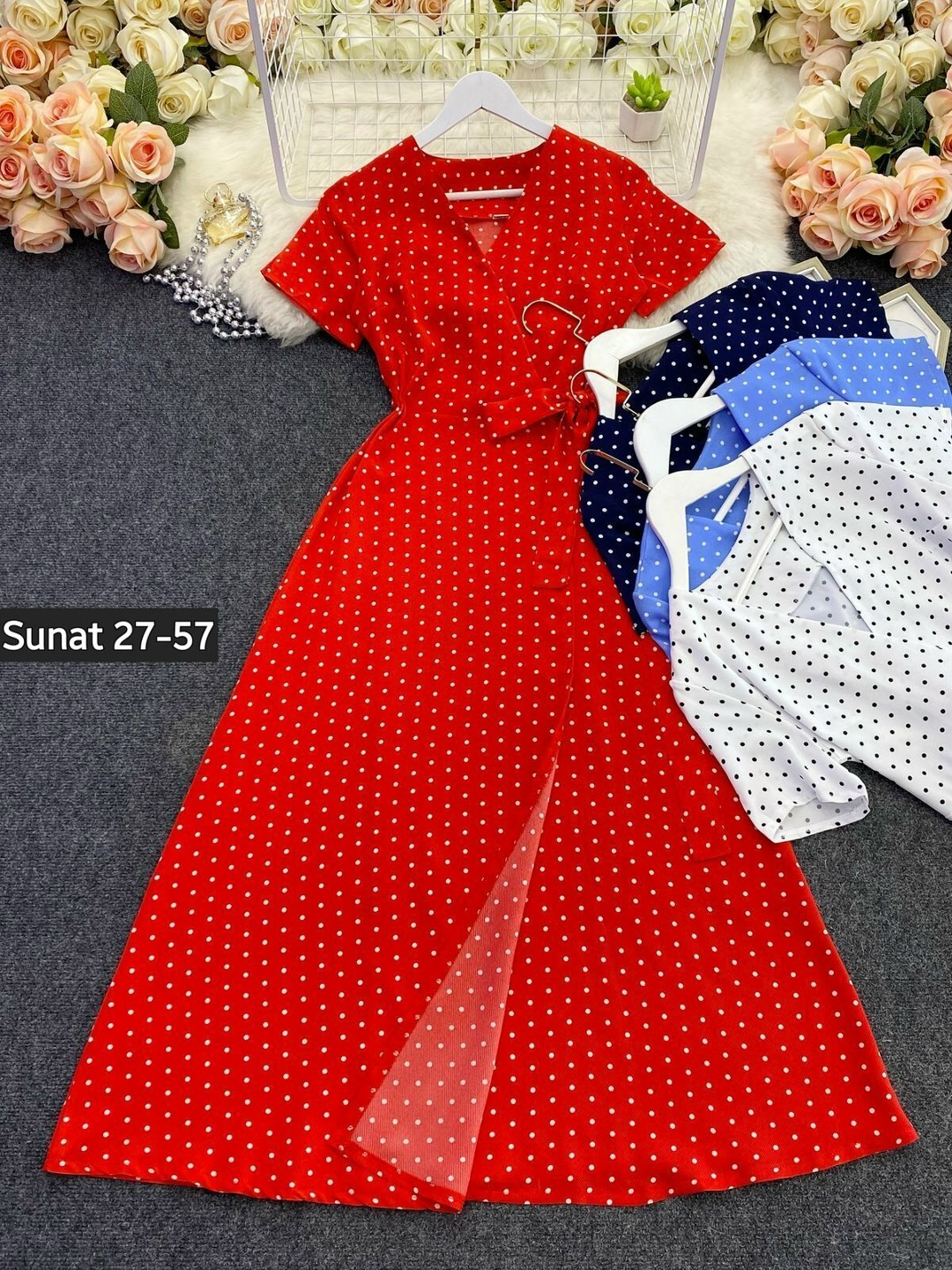 платье летнее женское,летнее платье,длинные платья в горошек,ткань софт платье в горошек,платье женское в горошек