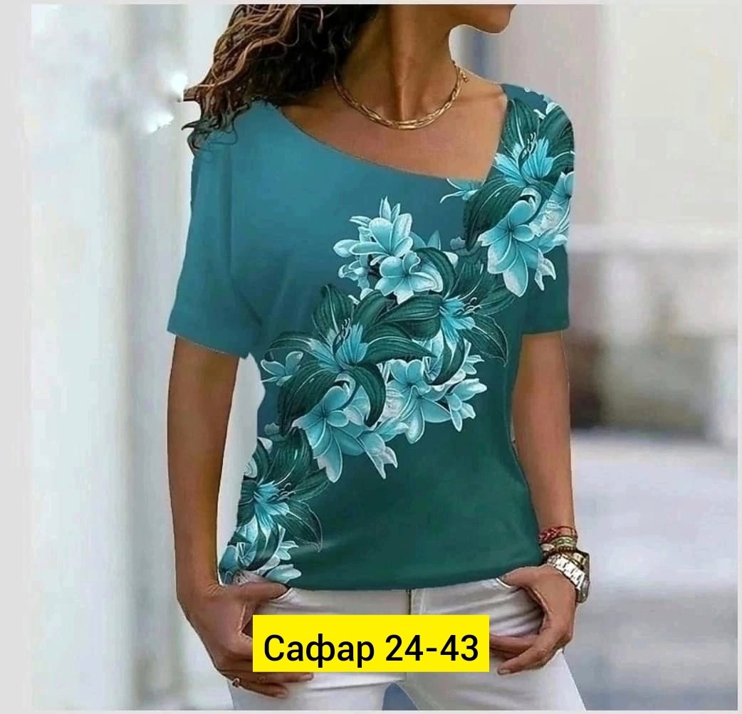 женские летние футболки с цветочным принтом,футболки женская,женская летняя футболка,женская базовая футболка,модная женская футболка