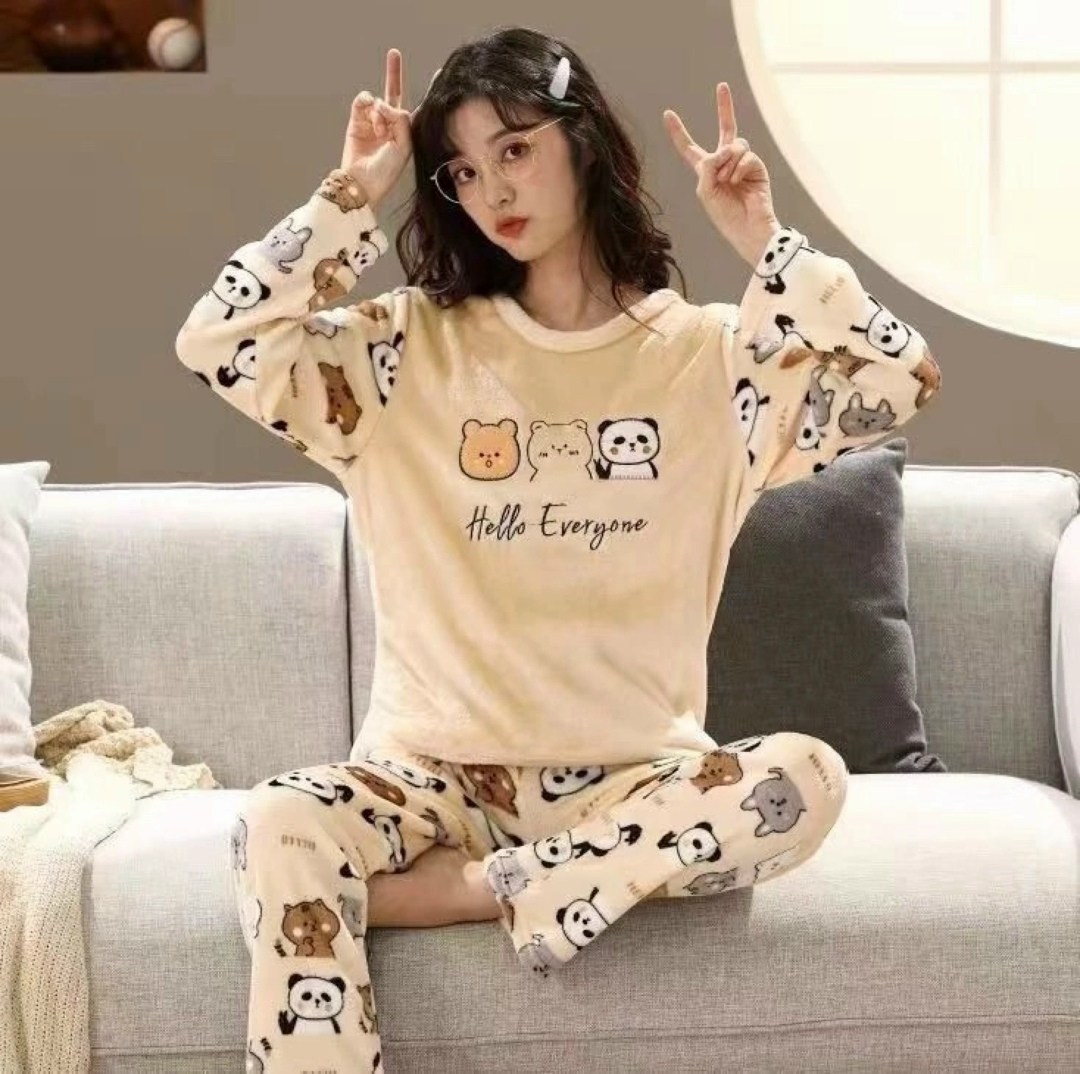 теплая пижама,теплая пижама женская,теплая пижама женская плюшевая,теплые пушистые пижамы ,комплект пижама