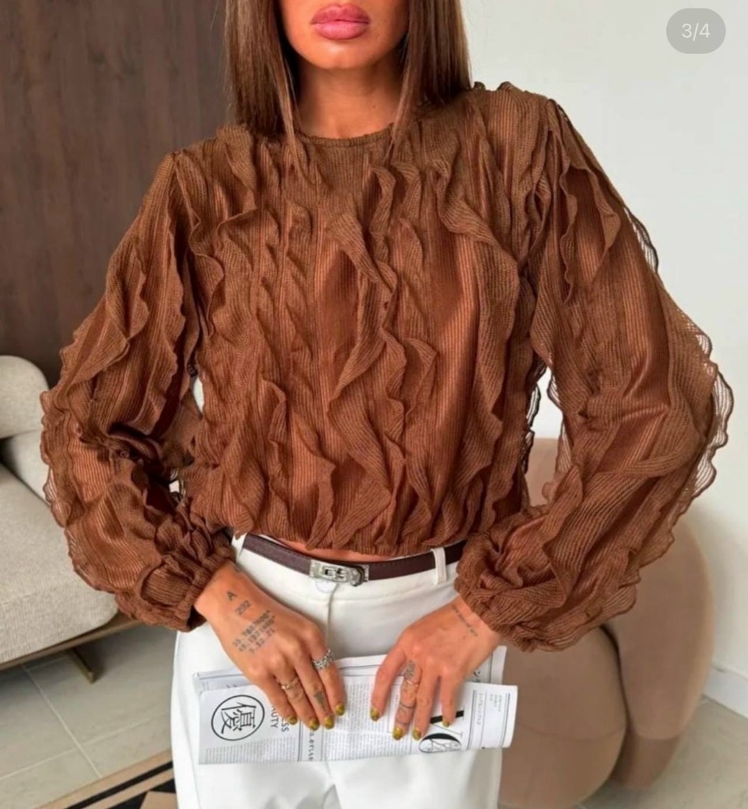 блузка с оборками,женская блузка,блуза,модели блузок,розовая блузка