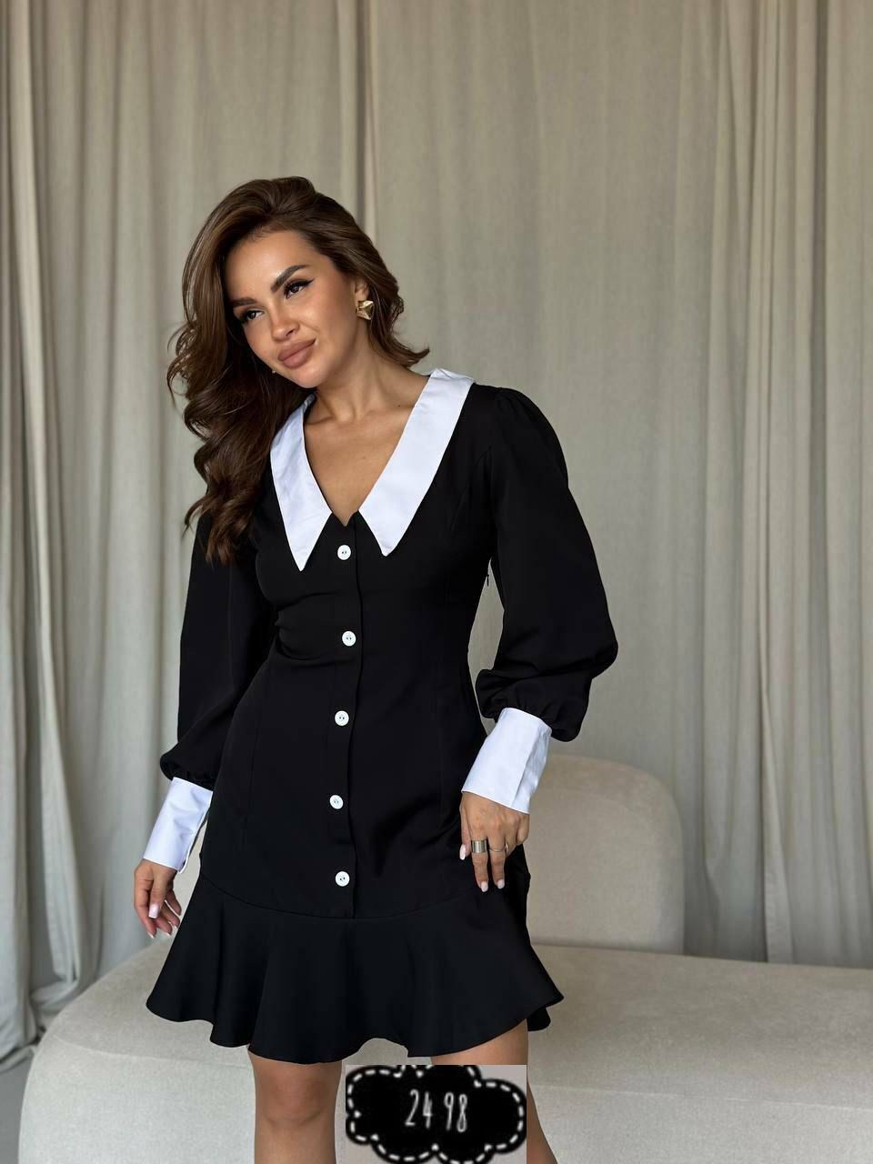 платье женское с воротником,платье стильное,платье с воротником,платье женской,школьное платье