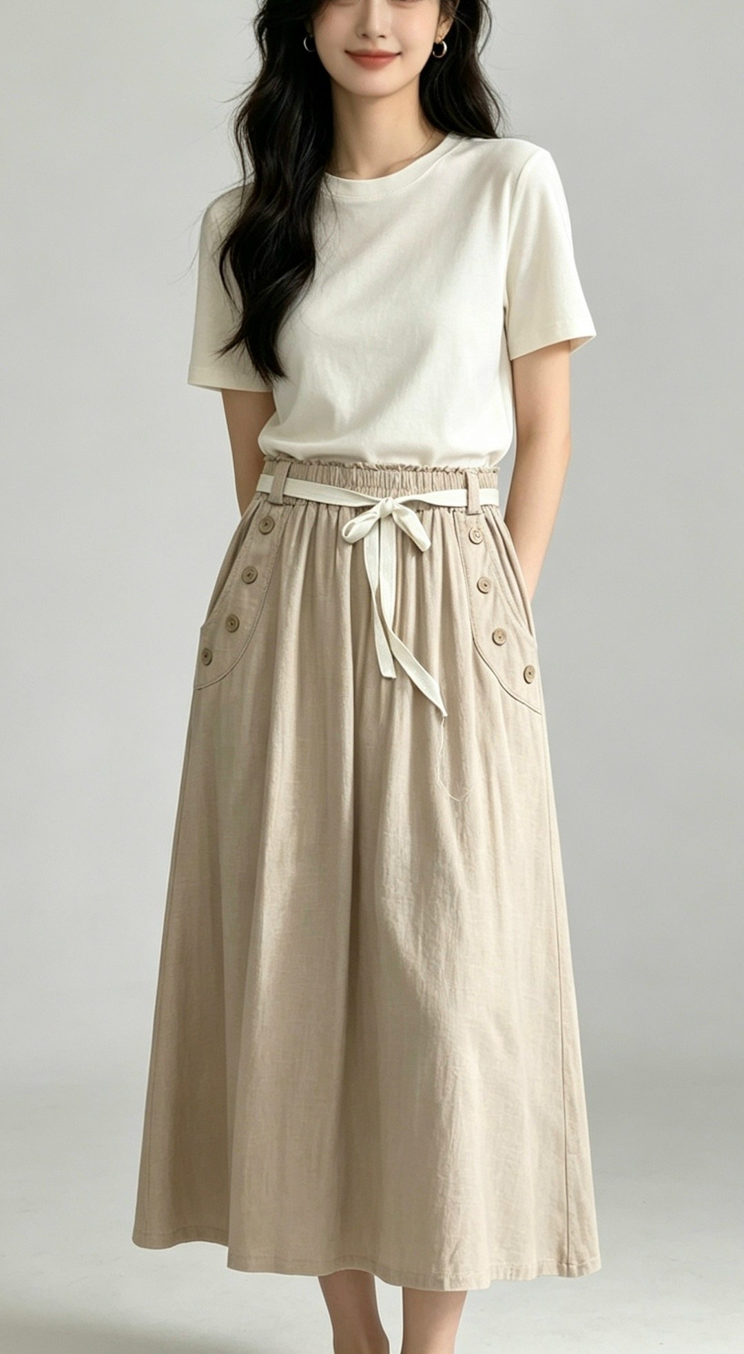 юбка с поясом,юбка,юбка миди,юбка хаки,юбка на пуговицах