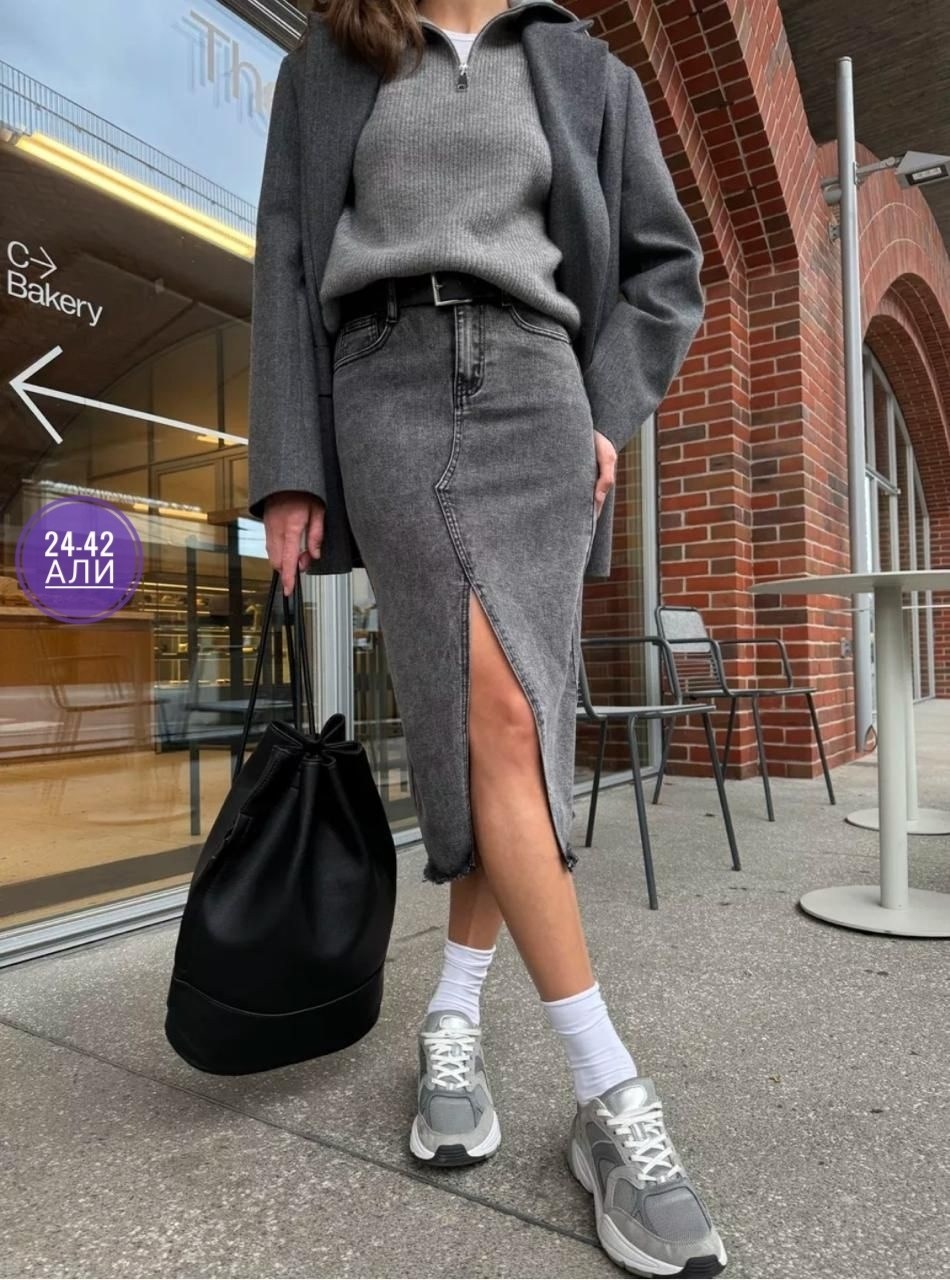 юбка люкс,юбка джинсовая миди прямая с разрезом спереди,юбка джинсовая миди с разрезом,джинсовая длинная юбка,юбка джинсовая с разрезом