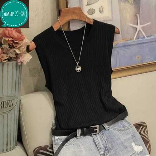 модные женские топы без рукавов,летние топы без рукавов,топ без рукавов женский,трикотажный топ,блузка без рукавов женская