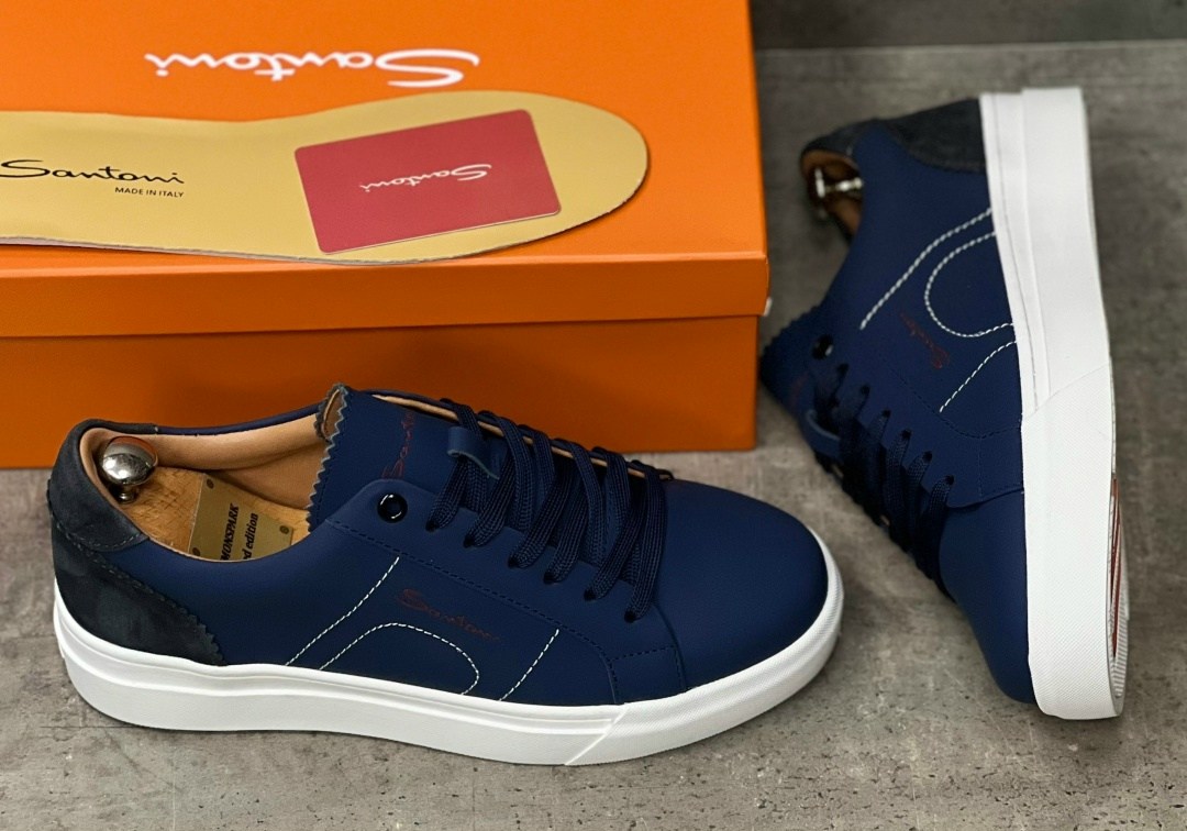 ,кроссовки мужские люкс,кеды мужские,синие кожаные кроссовки brunello cucinelli,кожаные кроссовки