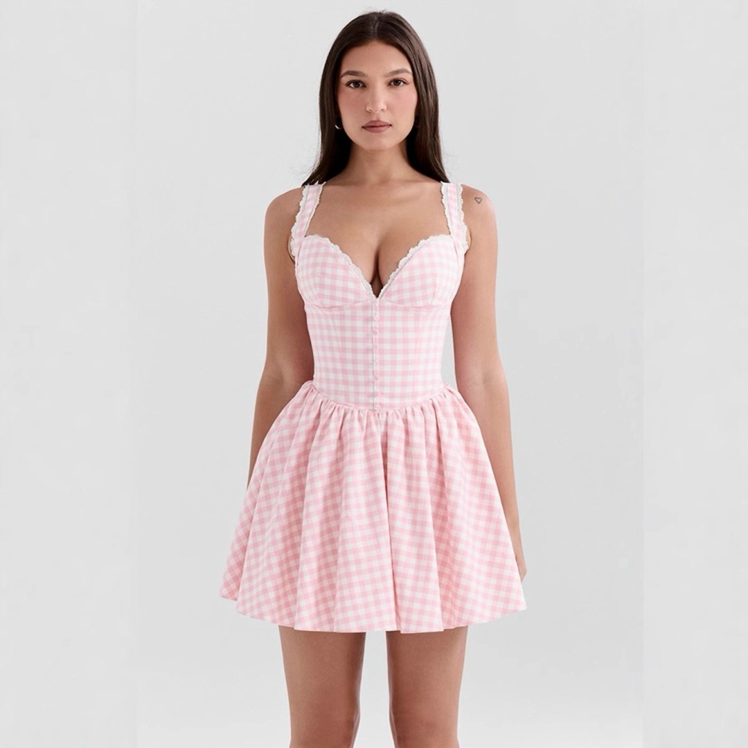 короткие платье,платье женской,платье в клетку,платья мини,платье летнее