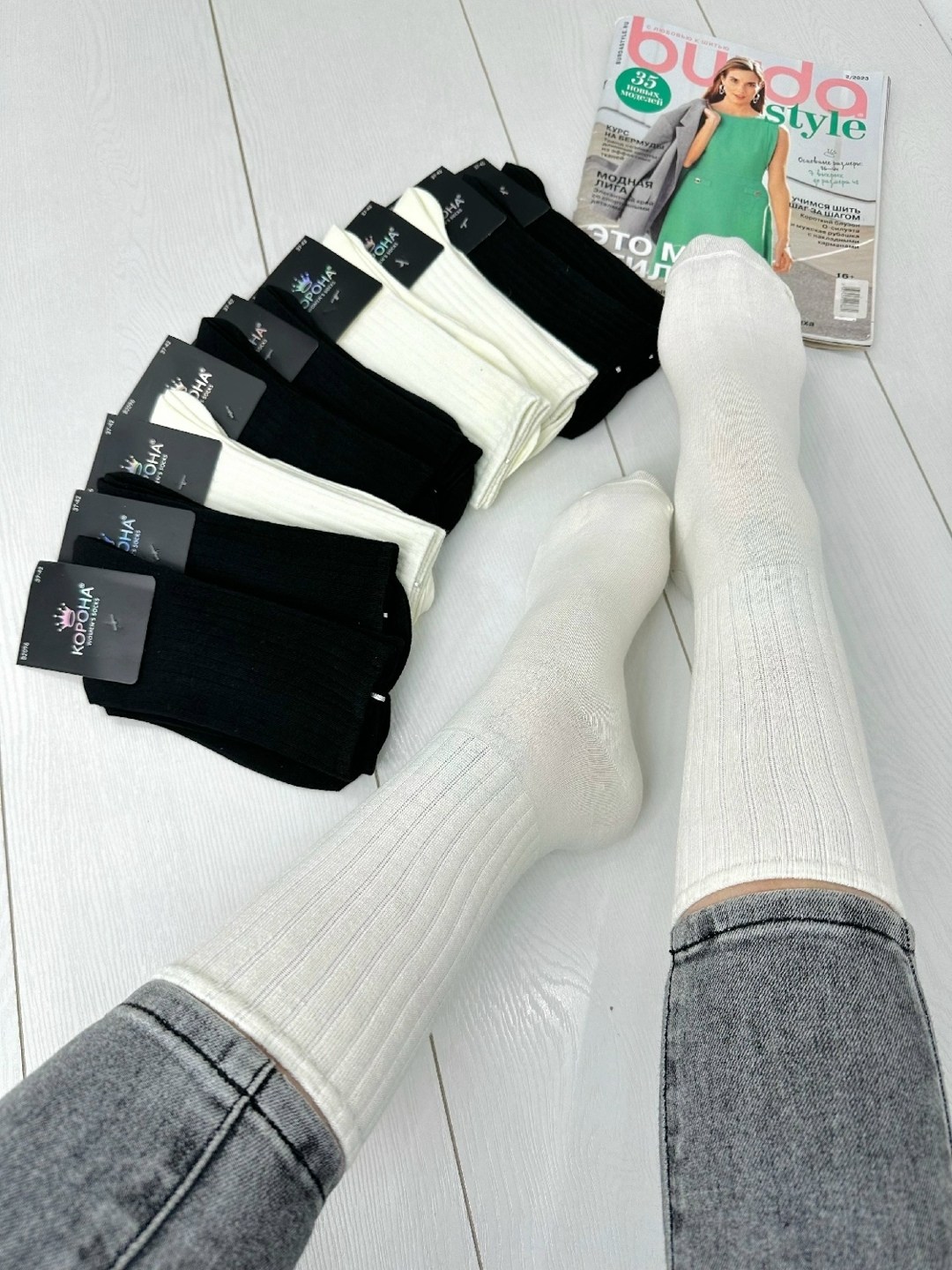 носки женские,носки женские 10 пар,гольфы женские,носки высокие белые,белые носки