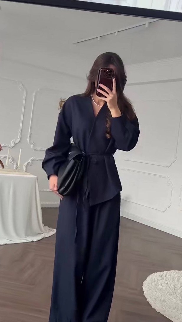 женский костюм,костюм брючный,комплект кардиган,кимоно костюм,кардиган с поясом