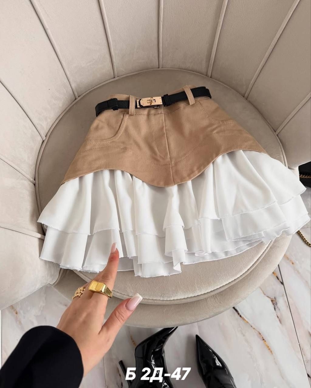 юбка джинсовая мини с воланом летняя bozbu 367368229,юбка с оборками,юбка женская джинсовая с воланами,юбка стильная,летняя юбка короткая с воланами zena's collective