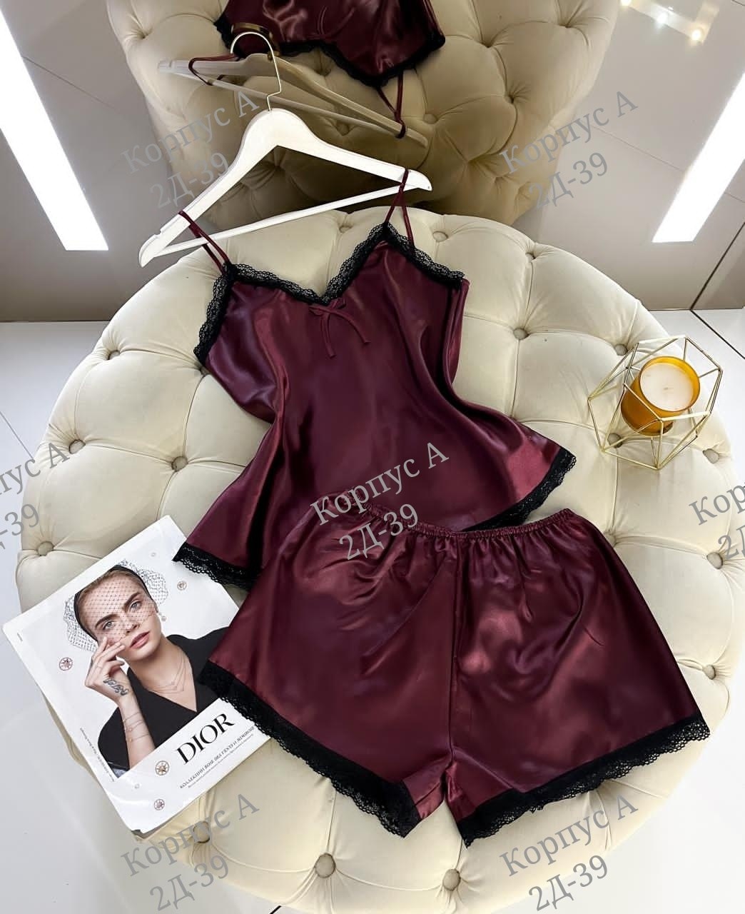 пижама женская комплект,пижама из шелка,пижама из шелка с кружевом,бордовая шелковая пижама,пижама бордовая атласная