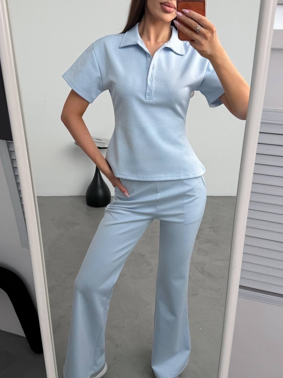 трикотажные костюмы,повседневный костюм,костюм женский,костюм голубой