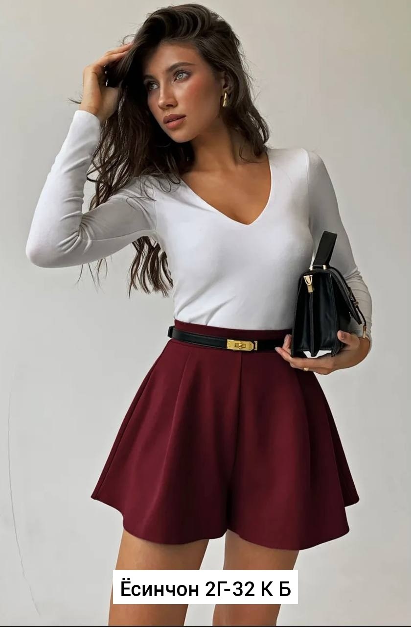 юбка шорты базовая,юбка шорты женская,юбка шорты в складку,юбка шорты,юбка шорты длинная