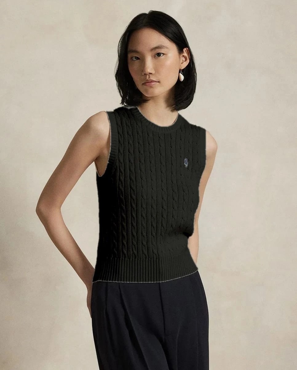 ralph lauren sweater,вязаные жилеты,свитер polo ralph lauren,вязаный жилет с патчем,женские свитеры polo ralph lauren