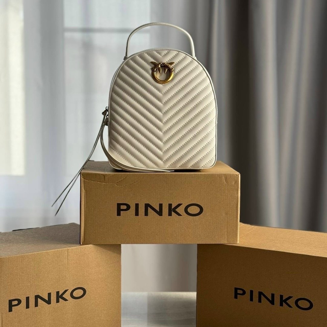 рюкзак pinko,рюкзак женский pinko,рюкзак женский премиум,рюкзак женский кожаный pinko,рюкзак pinko белый
