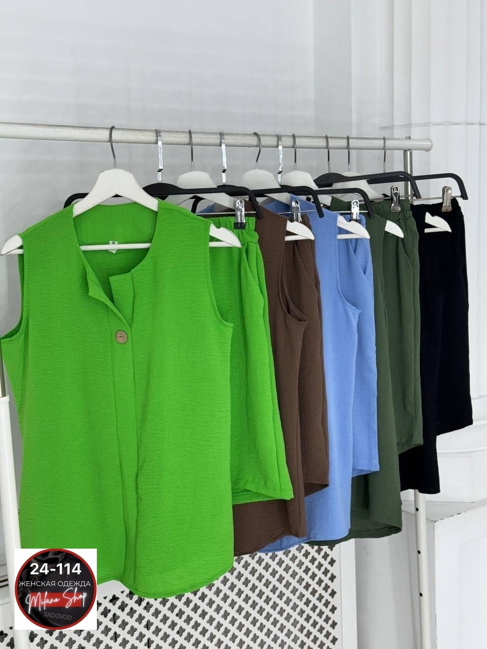 ,женский костюм с шортами,летние костюмы женские,костюм из льна лайм,костюм с шортам