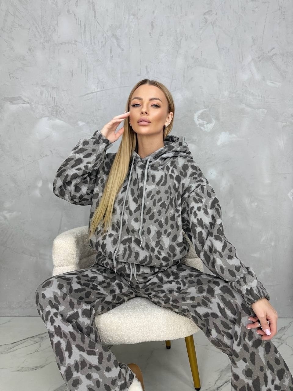 спортивный костюм теплый леопардовый majiko,спортивный костюм теплый брючный леопардовый majiko,спортивный костюм теплый осенний леопардовый majiko,спортивный костюм женский теплый леопардовый majiko,